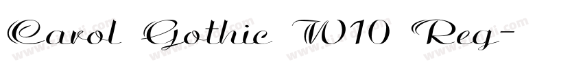 Carol Gothic W10 Reg字体转换 Carol Gothic W10 Reg字体转换